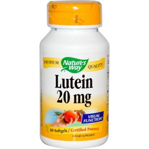 Nature's Way, Luteína 20 mg - 60 Cápsulas em Gel