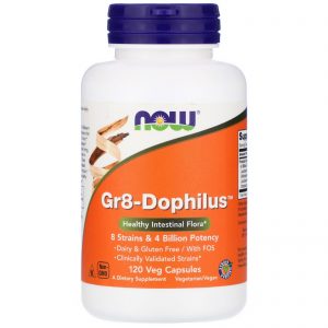 Now Foods, Gr8-Dophilus, 120 Cápsulas Vegetais