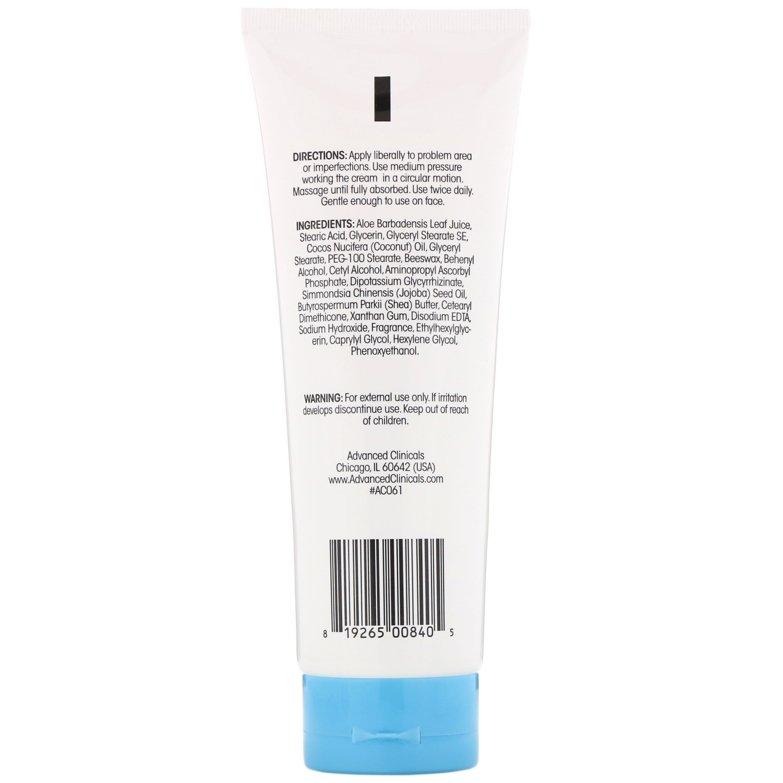 Advanced Clinicals, Creme Terapêutico para Manchas Escuras, 8 fl oz (237 ml) - Imagem 2