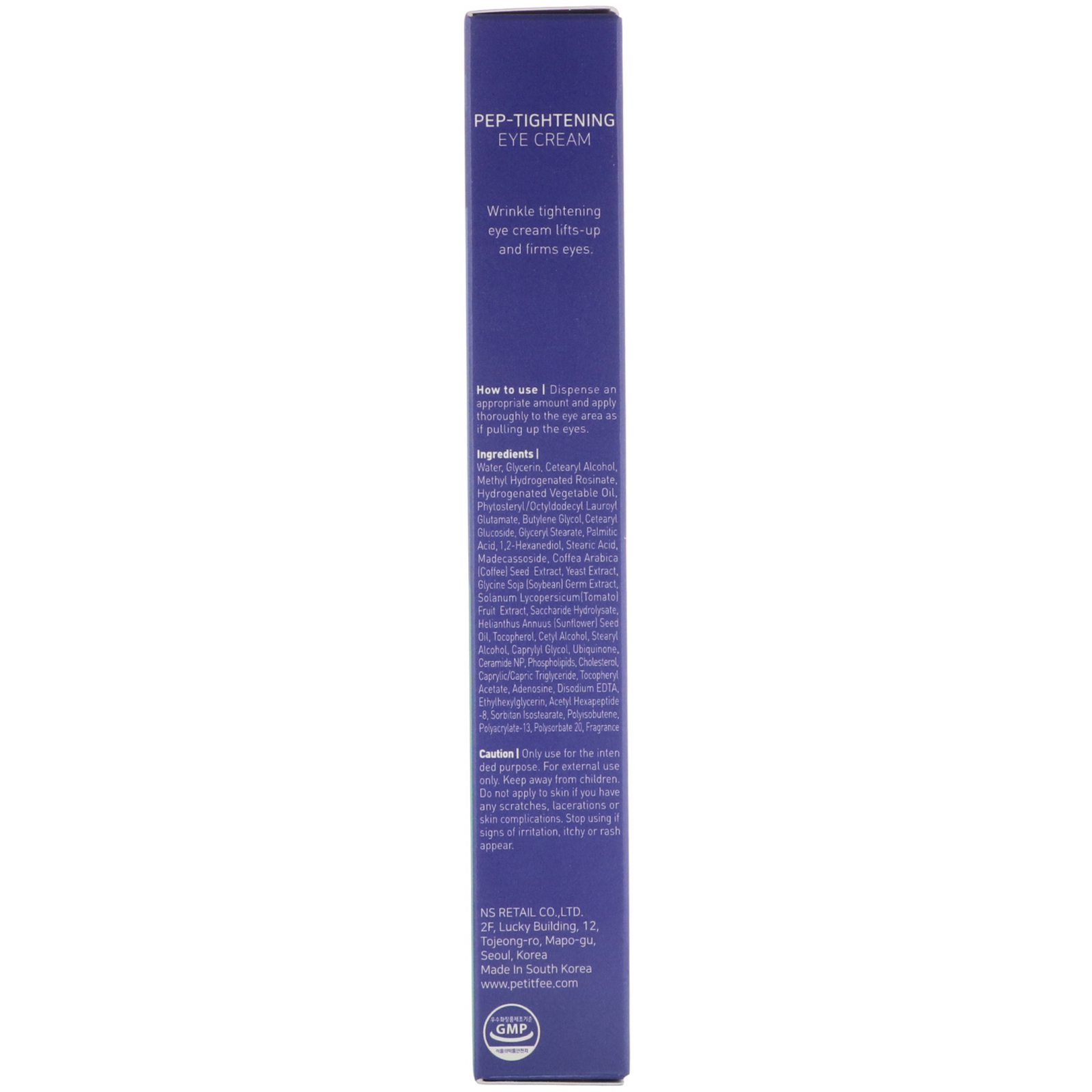 Petitfee, Creme Para os Olhos Pep-Tightening, 1,05 oz (30 g) - Imagem 2