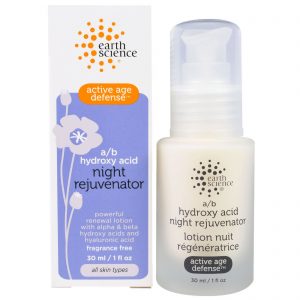 Earth Science, Active Age Defense, Rejuvenescedor Noturno A/B de Ácido Hidroxi, 30 ml (1 fl oz)