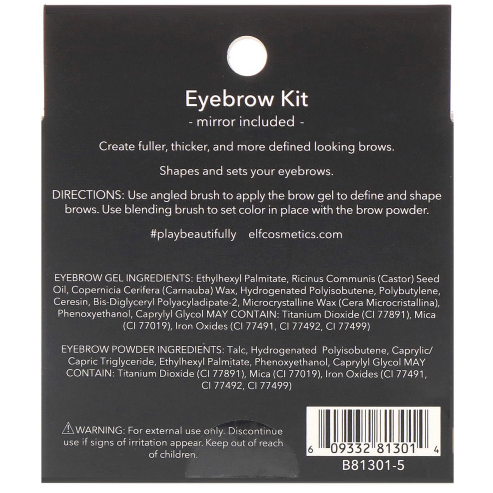 E.L.F., Eyebrow Kit, Gel & Powder, Light, 0.05 oz (1.4 g), 0.08 oz (2.3 g) - Imagem 3
