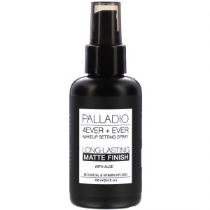 Palladio, 4Ever + Ever, Spray para Definição de Maquiagem, Acabamento Fosco de Longa Duração, 3,4 fl oz (100 ml)