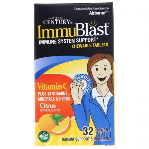 21st Century, ImmuBlast, Citrus, 32 Pastilhas Mastigáveis