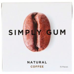 Simply Gum, Goma de Mascar, Café Natural, 15 Gomas