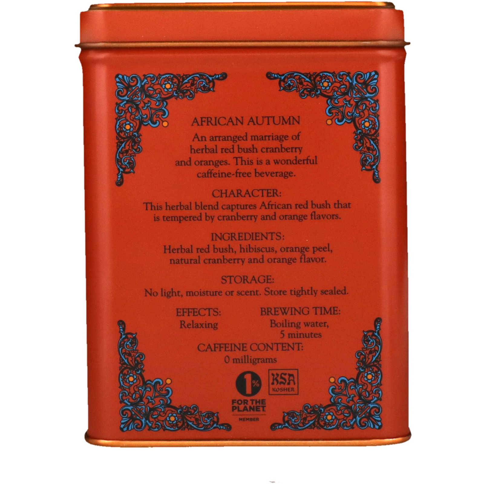 Harney & Sons, Outono africano, 20 sachês de chá, 1.4 oz (40g) - Imagem 2