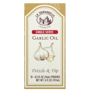 La Tourangelle, Regar e Molhar, Óleo de Alho, 10 Saquinhos, 15 ml Cada
