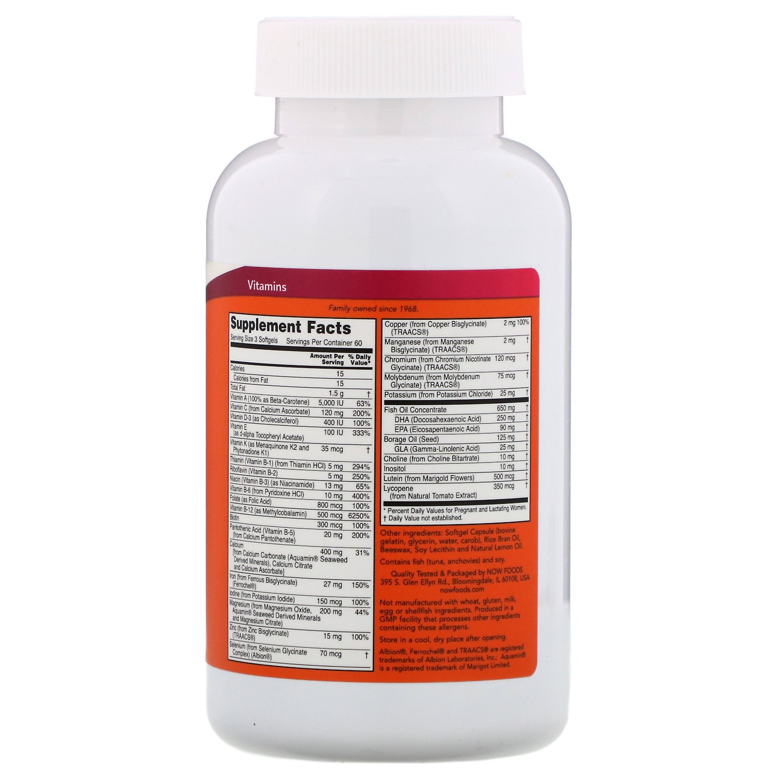 Now Foods, Prenatal Gels + DHA, 180 cápsulas gelatinosas - Imagem 2
