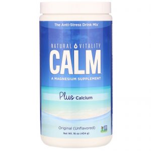 Natural Vitality, Natural Calm Plus Calcium, Original (Sem Sabor), 454 g (16 oz)