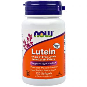 Now Foods, Luteína, 10 mg, 120 Cápsulas Softgel