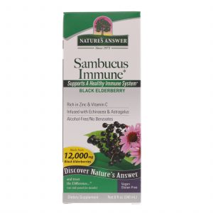 Nature's Answer, Sambucus Immune, Com Infusão de Equinácea e Astrágalo, 12.000 mg, 240 ml (8 fl oz)