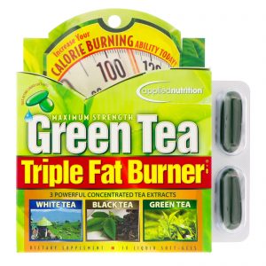 appliednutrition, Queimador de Gordura Triplo com Chá Verde, 30 Cápsulas Gelatinosas Líquidas