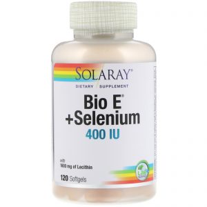 Solaray, Bio E + Selênio, 400 UI, 120 Cápsulas de Gel