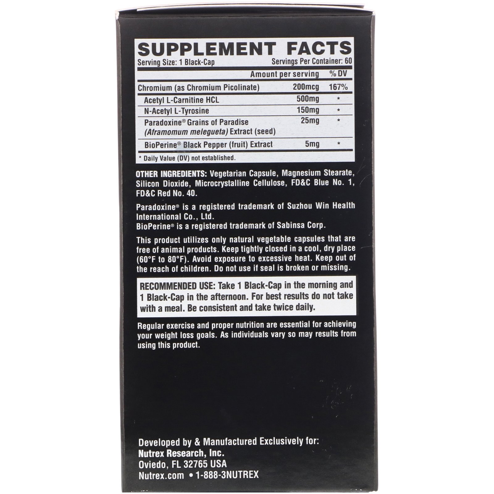 Nutrex Research, LIPO-6 Black Stim-Free, Ultra Concentrate, 60 Black-Caps - Imagem 2