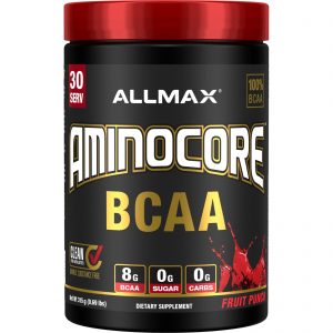 ALLMAX Nutrition, AMINOCORE BCAA, Fruit Punch, 0.69 lbs (315 g)