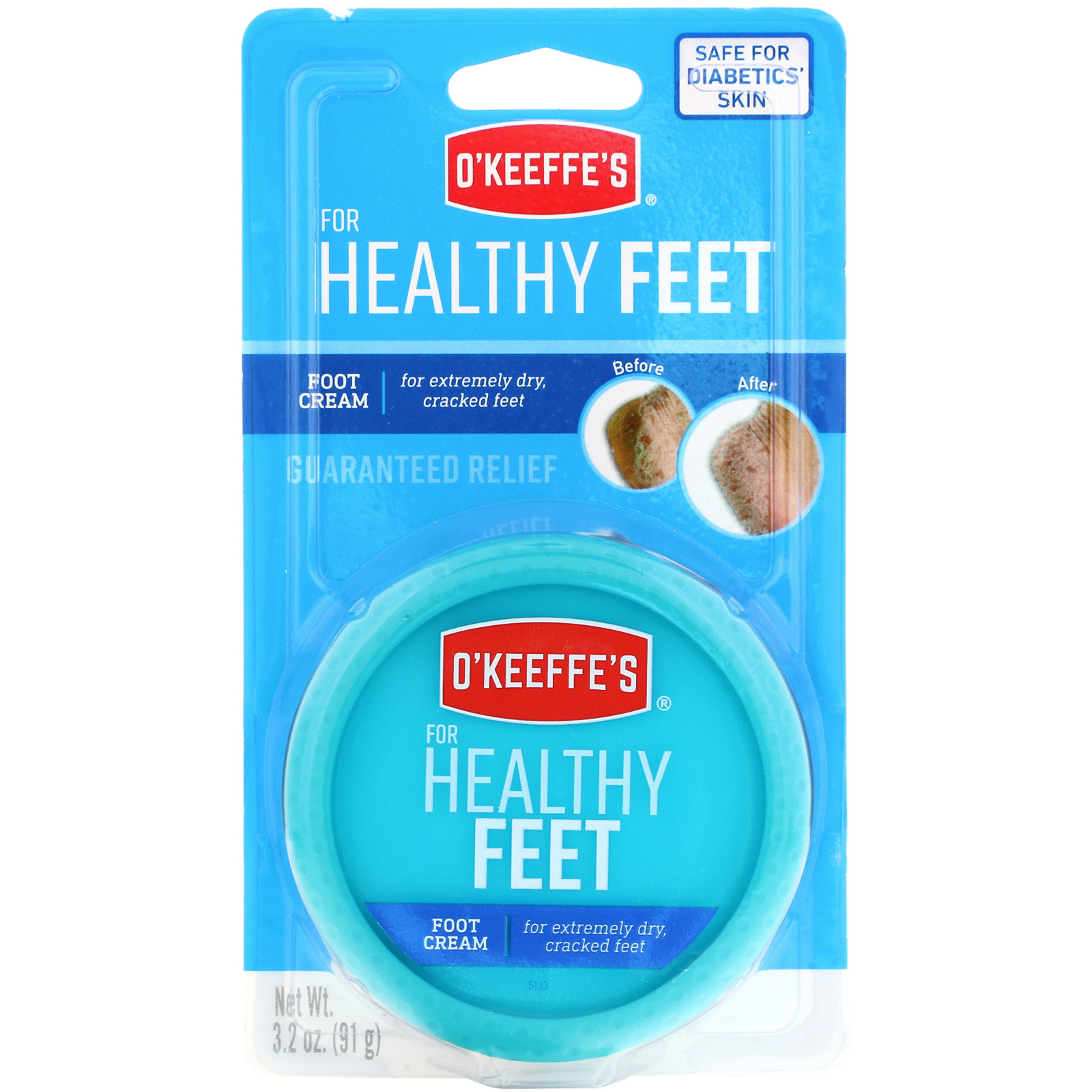 O'Keeffe's, Para pés saudáveis, creme para os pés, 91 g (3,2 oz) - Imagem 3