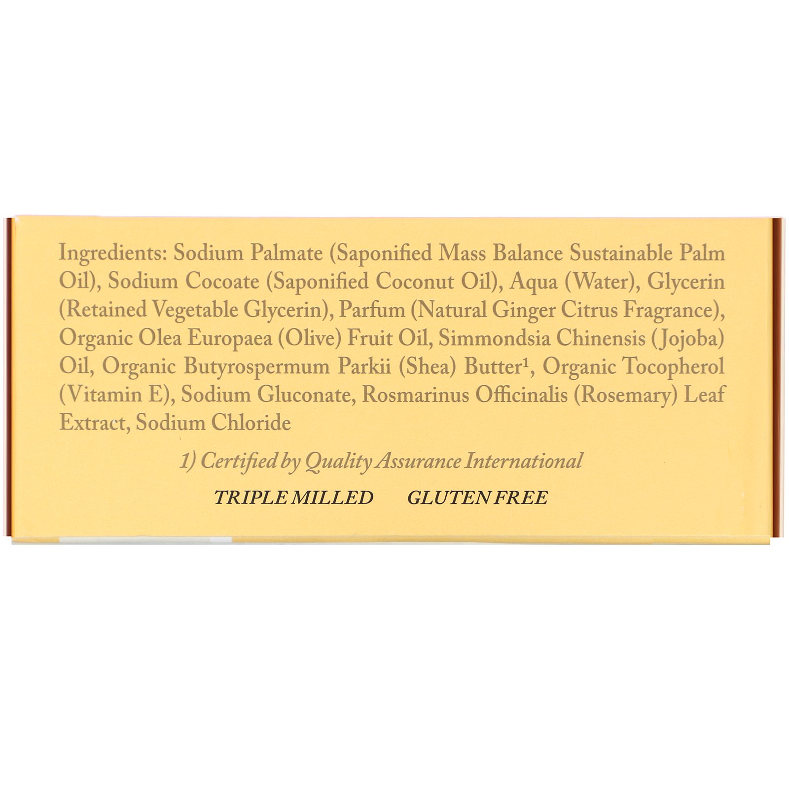 Dr. Woods, Bar Soap, Ginger Citrus, 5.25 oz (149 g) - Imagem 3