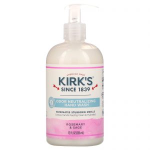 Kirk's, Sabonete Neutralizador de Odor para Mãos, Alecrim e Sálvia, 355 ml