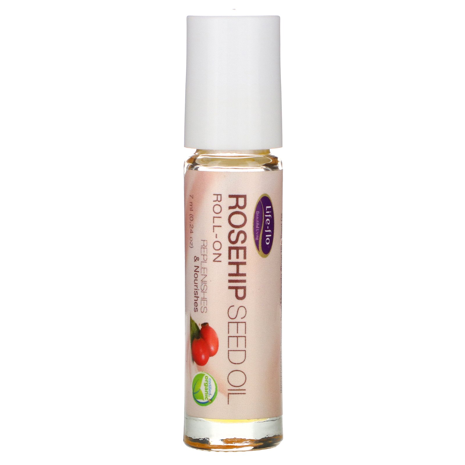 Life-flo, Óleo de Semente de Quadril de Rosa, Roll-on, 7ml