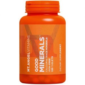 Mt Angel Vitamins, Good Minerals™ Cálcio e Minerais sem Ferro - 120 Tabletes