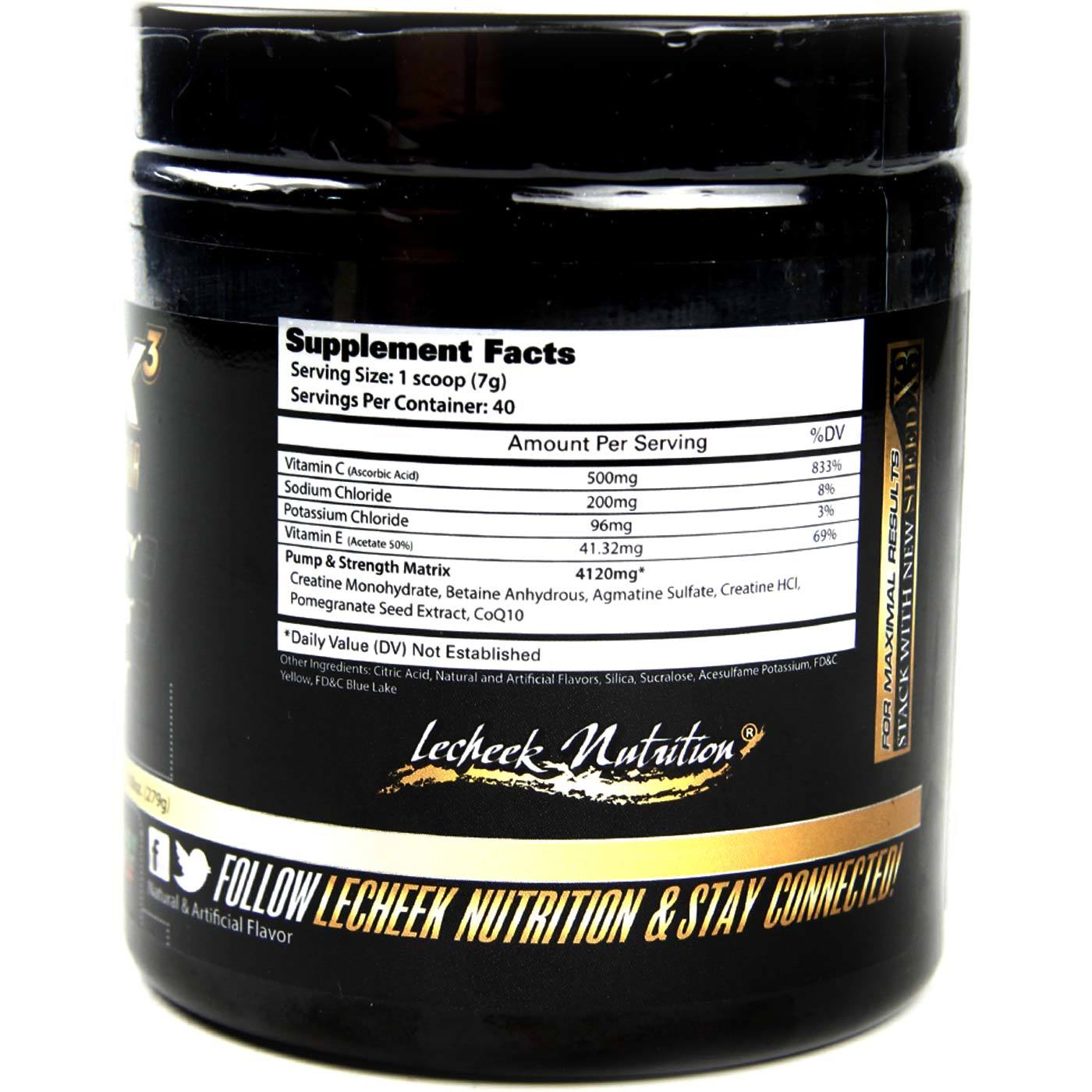 Lecheek Nutrition Pump X3, Doce Apple - 9.8 oz - Imagem 2