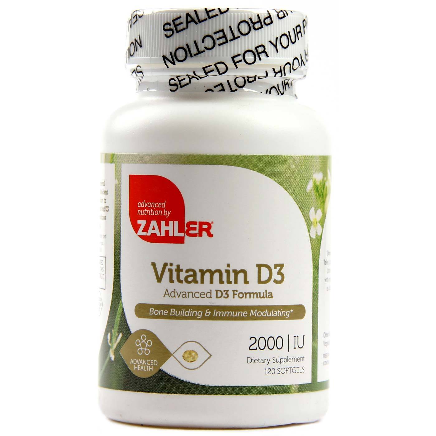 Comprar Zahler, Vitamina D3 2.000 IU Fórmula Avançada 120 Cápsulas em