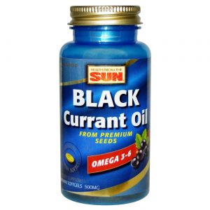 Health From the Sun, Óleo de Groselha Preta 500 mg - 90 Cápsulas em Gel