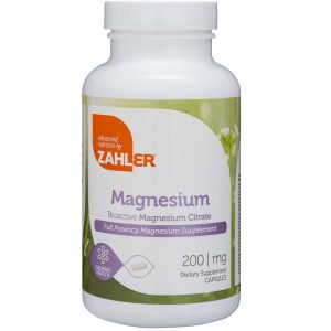 Zahler, Citrato de Magnésio 200 mg - 60 Cápsulas
