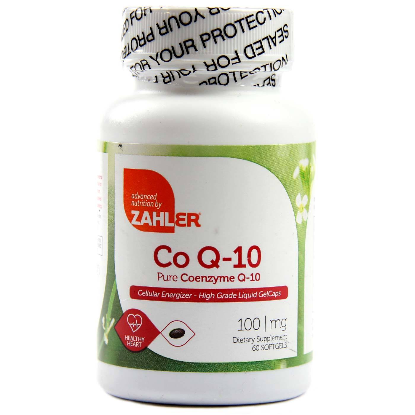 Zahler, Co Q-10 100 mg - 60 Cápsulas em Gel