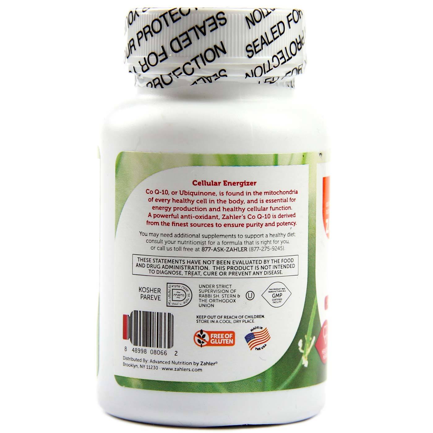 Zahler, Co Q-10 100 mg - 60 Cápsulas em Gel - Imagem 3