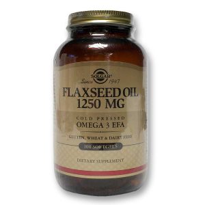 Solgar, Óleo de Linhaça 1250 mg - 100 Cápsulas