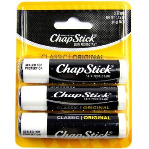 Hidratante Labial Chapstick Clássico 3 unidades