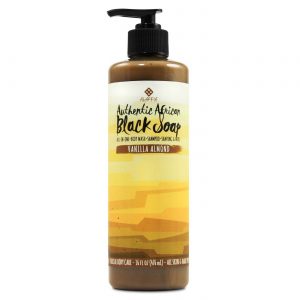 Alaffia, Sabonete Preto Autêntico - Aroma de Amêndoa e Baunilha - 16 oz (476mL)