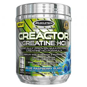 MuscleTech Creactor, Framboesa azul - 120 Porções