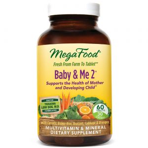 MegaFood, Baby & Me 2™ Vitaminas Pré-Natal - 60 Tabletes