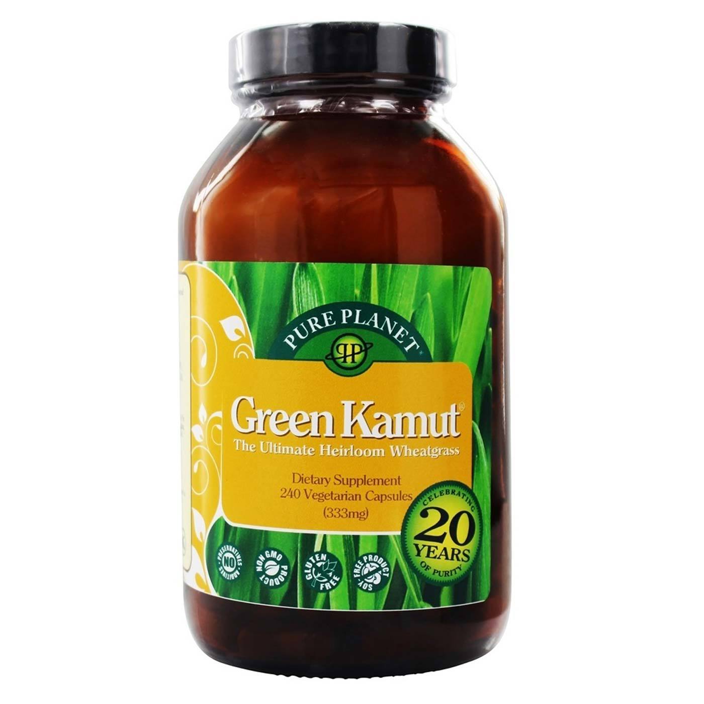 Pure Planet, Kamut Verde - 240 Cápsulas Vegetarianas