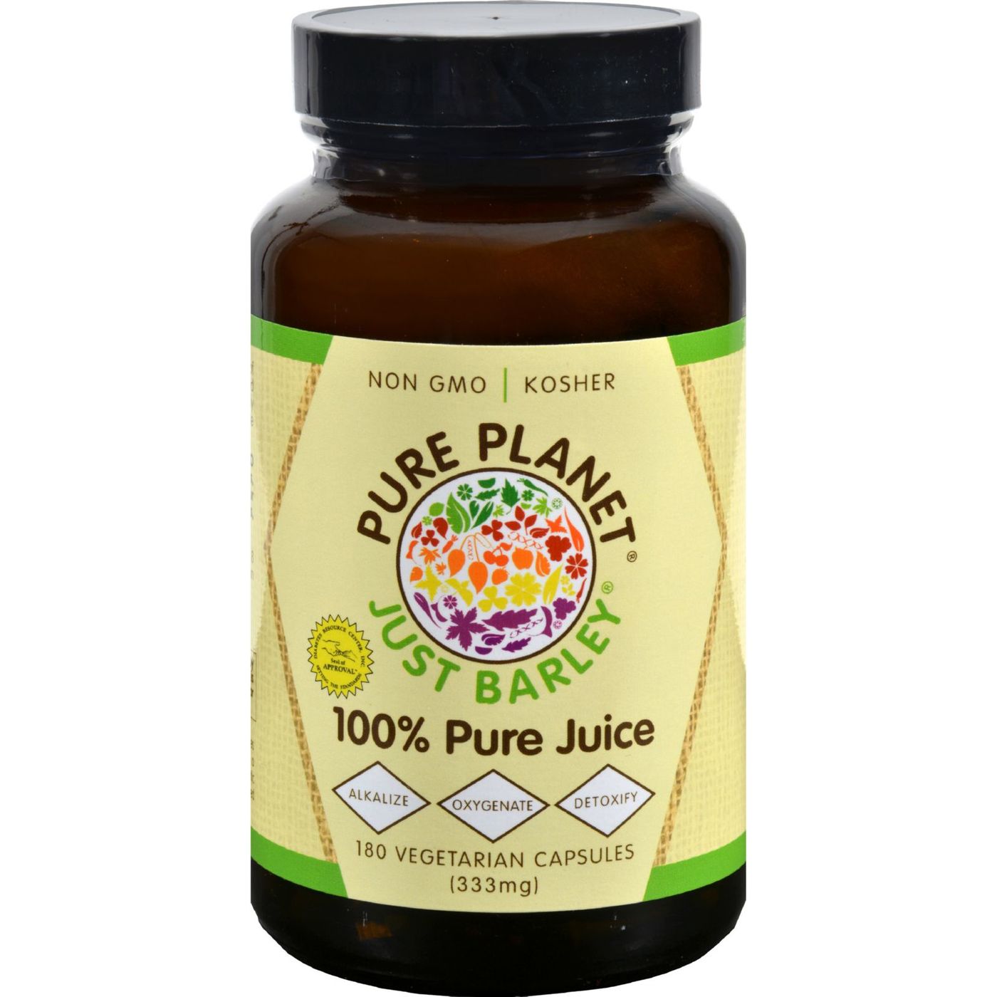 Pure Planet, Just Barley® Suco de Cevada - 180 Cápsulas Vegetarianas