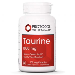 Protocol for Life Balance Taurina - 1000 mg - 100 Cápsulas Vegetarianas