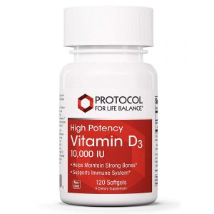 Protocol for Life Balance Alta Potência Vitamina D3 - 10.000 UI - 120 Softgels