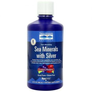 Trace Minerals Research Sea Minerais com Silver - 32 oz