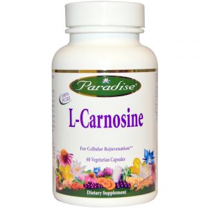 Paradise Herbs, L-Carnosina - 60 Cápsulas Vegetarianas