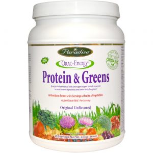 Paradise Ervas O. E. Proteína & Greens, Sem sabor - 16 oz