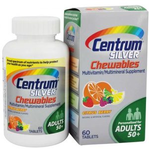 Centrum Silver Chewables, Citrus Berry - 60 Chrewable Tabletes