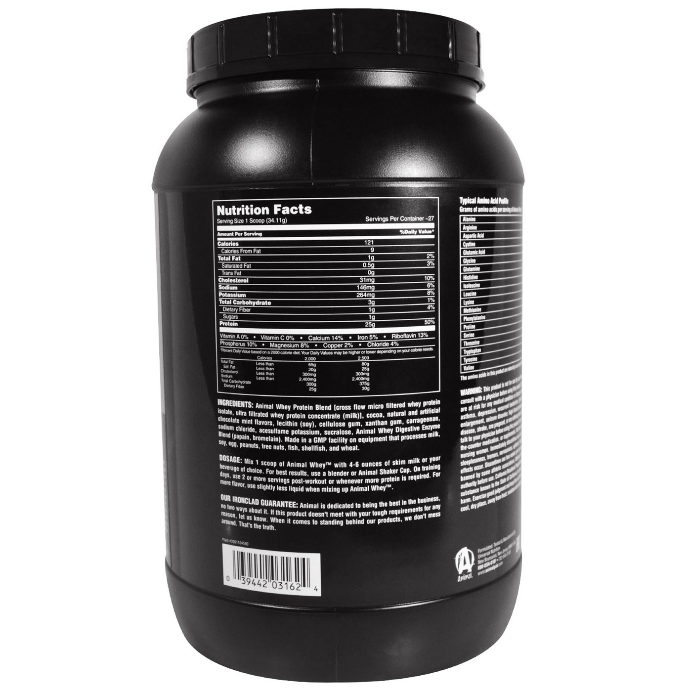 Universal Nutrition Animal Muscle Food Whey, Chocolate de menta - 2 lbs - Imagem 2