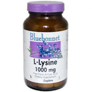 Bluebonnet Nutrition, L-Lysine - 1,000 mg - 50 Cápsulas