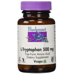 Bluebonnet Nutrition, L-Triptofano 500 mg - 60 Cápsulas Vegetarianas