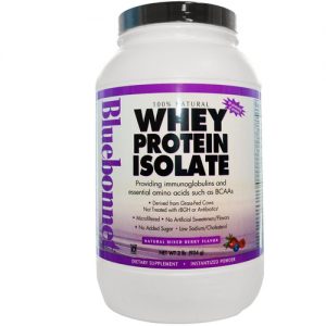 Bluebonnet Nutrition, Whey Protein Isolada 100% Natural, Frutas Silvestres - 924 g