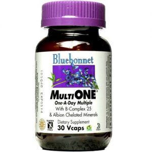 Bluebonnet Nutrition MultiONE, Com ferro - 30 Veggie Cápsulas
