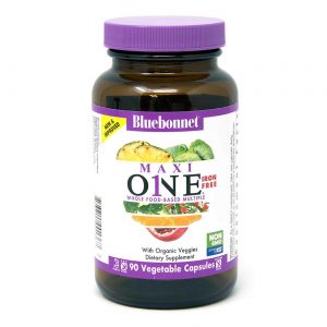 Bluebonnet Nutrition, Multivitamínico MAXI One®, Com Ferro - 90 Cápsulas
