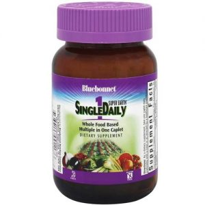 Bluebonnet Nutrition Super Earth Single Daily Multinutrient Formula com Iron - 30 Caplets